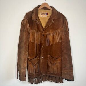 Schott NYC Suede Fringe Jacket